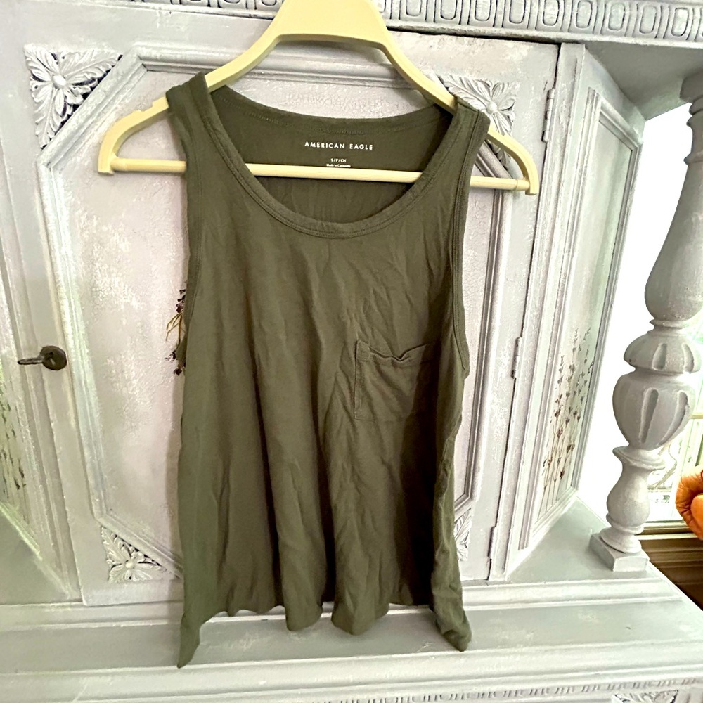 American Eagle Outfitters Army Green Tank